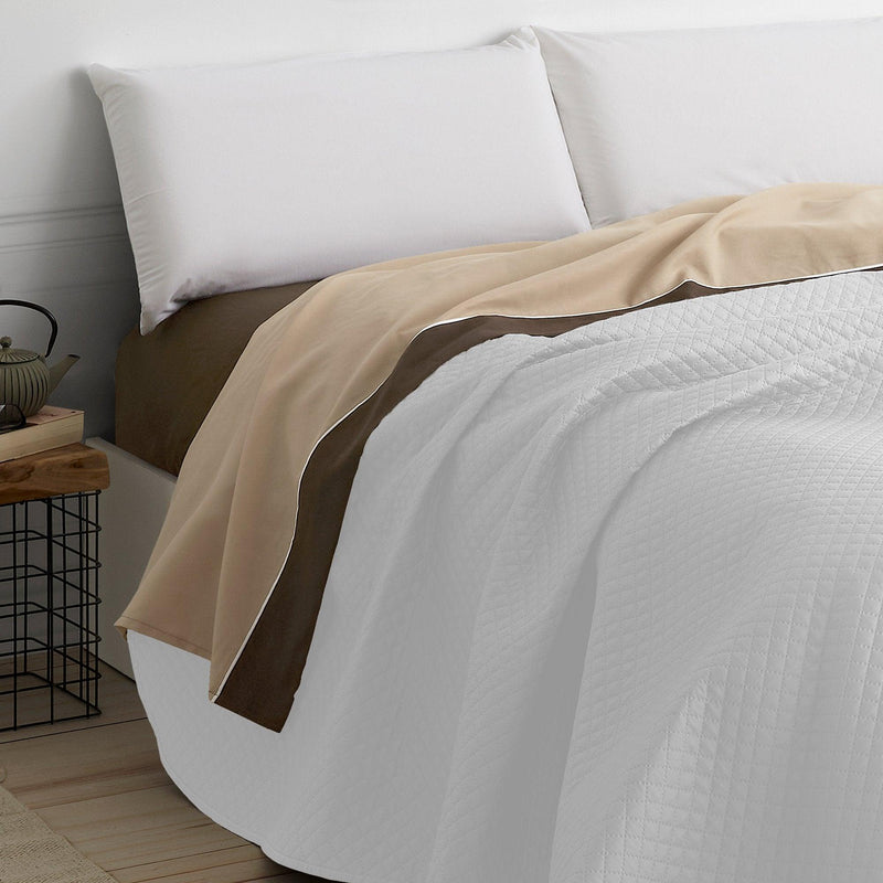 Eiffel Textile Colcha Bouti Lisa Acolchada Reversible Rombos