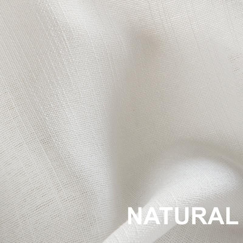 Eiffel Textile Cortina Confeccionada Delai Visillo Translucida Lisa Ojales De Metal