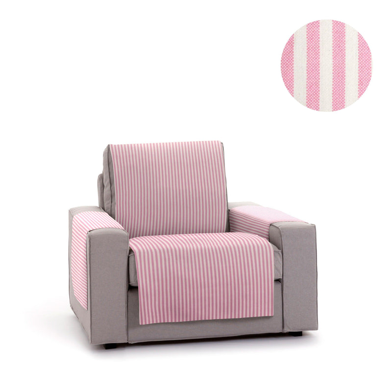 Eiffel Textile Cubre Sillón 1 Plaza Relax Orejero Rayas Modelo Cartagena