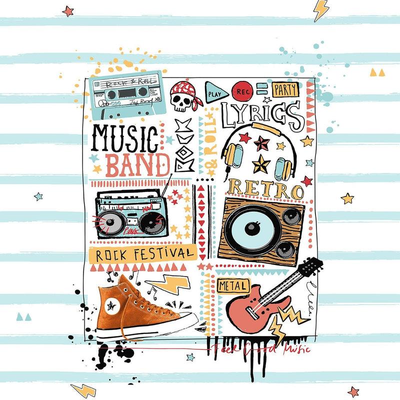 Eiffel Textile Colcha Bouti Estampada. Modelo Music