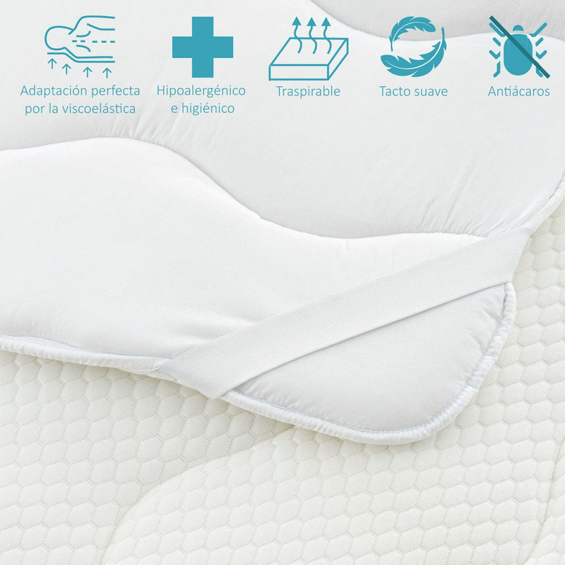 Eiffel Textile Topper Viscoelastico Colchon 3 Cm
