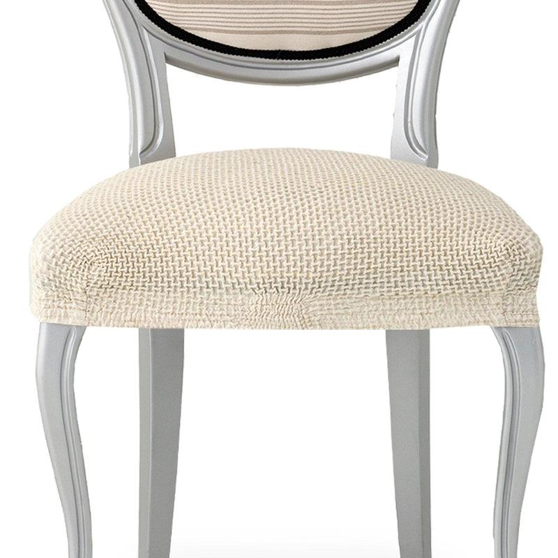 Eiffel Textile Funda De Silla Bielástica Pack 2 Unidades Modelo Cora Marfil
