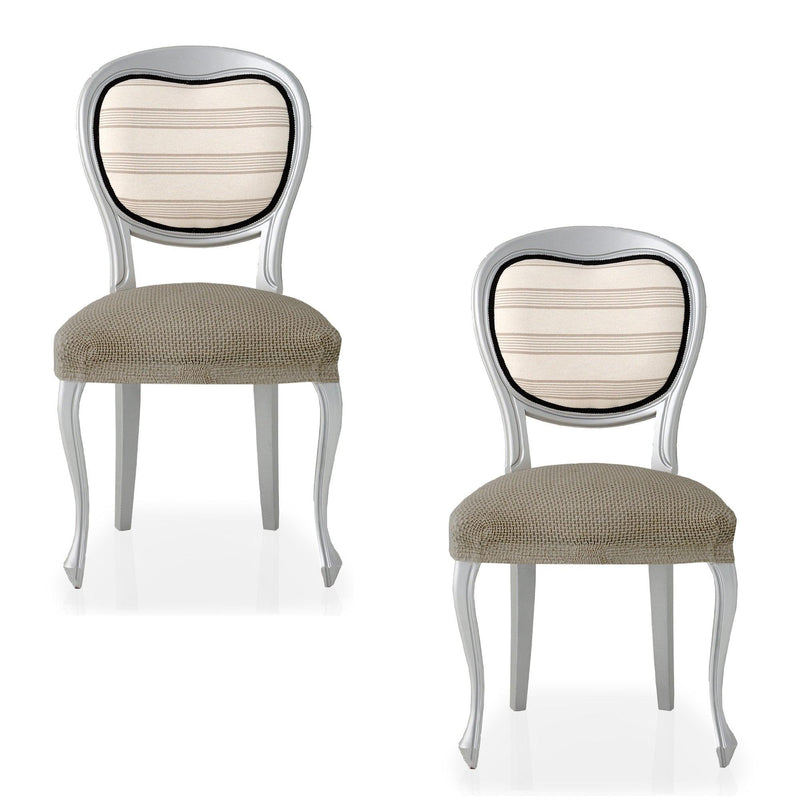 Eiffel Textile Funda De Silla Bielástica Pack 2 Unidades Modelo Cora Lino
