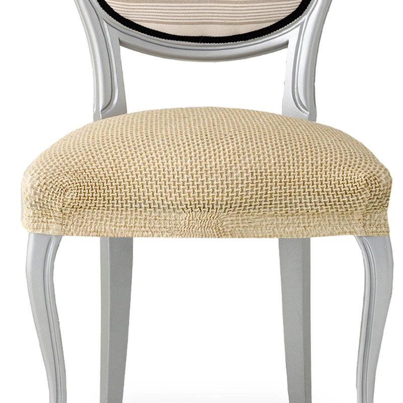 Eiffel Textile Funda De Silla Bielástica Pack 2 Unidades Modelo Cora Beige