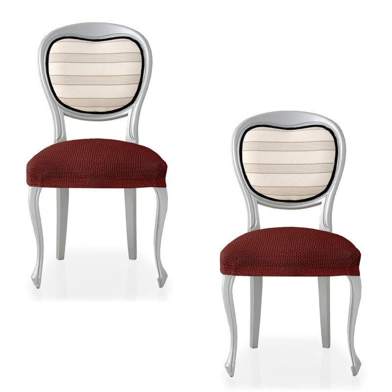 Eiffel Textile Funda De Silla Bielástica Pack 2 Unidades Modelo Cora Teja
