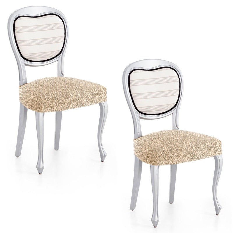 Eiffel Textile Funda De Silla Bielástica Pack 2 Unidades Modelo Roc Beige