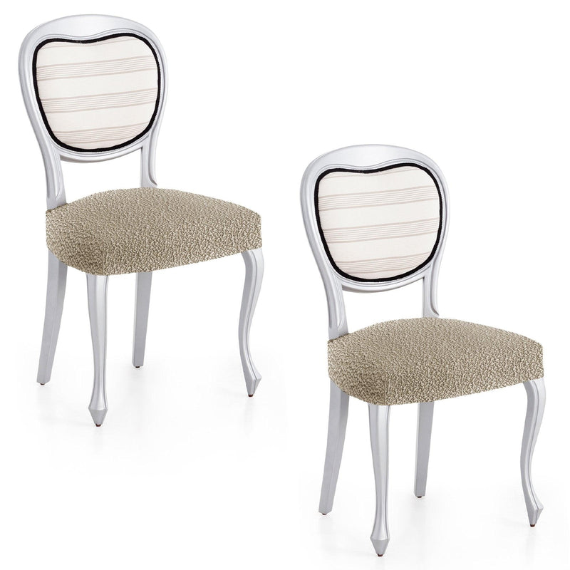 Eiffel Textile Funda De Silla Bielástica Pack 2 Unidades Modelo Roc Lino