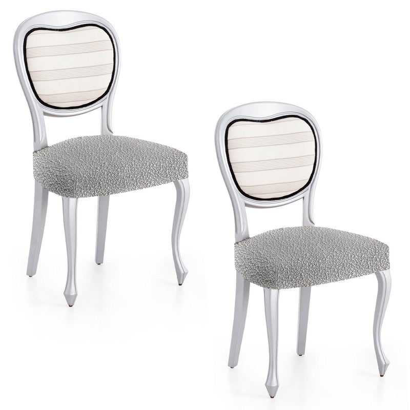 Eiffel Textile Funda De Silla Bielástica Pack 2 Unidades Modelo Roc Gris