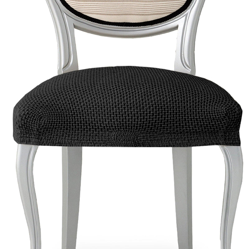 Eiffel Textile Funda De Silla Bielástica Pack 6 Unidades Modelo Cora Negro