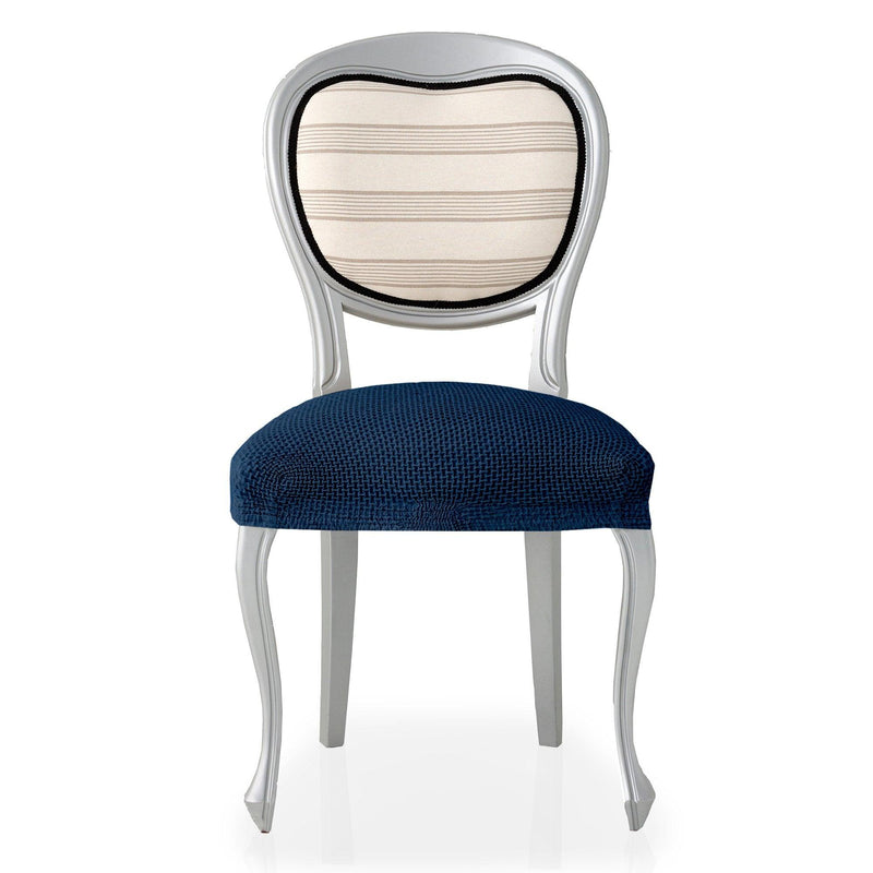 Eiffel textile Funda de Silla Bielástica Pack 6 Unidades Modelo Cora Azul