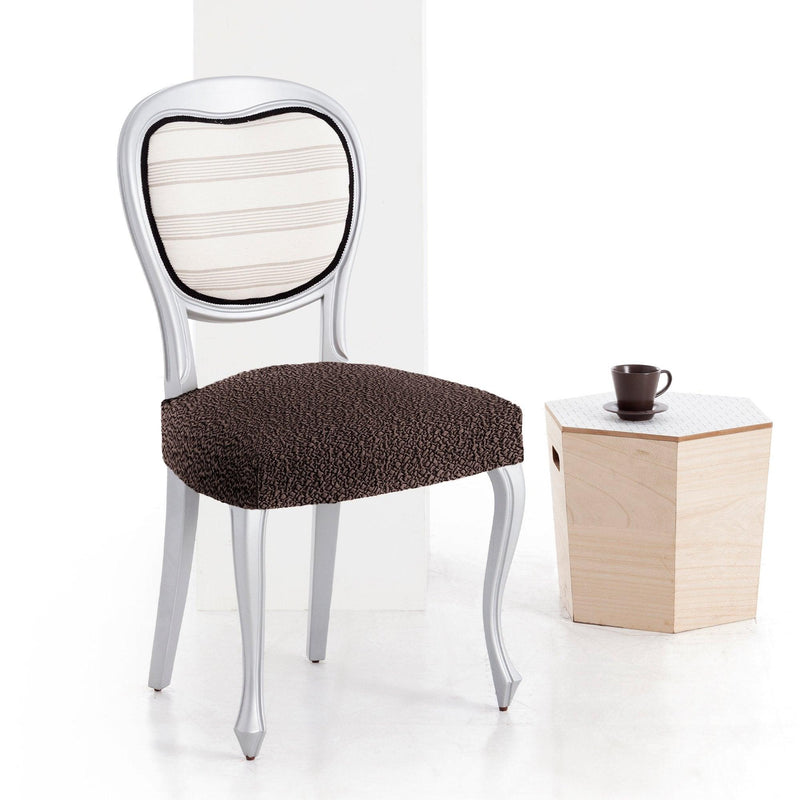 Eiffel Textile Funda De Silla Bielástica Pack 6 Unidades Modelo Roc Marrón