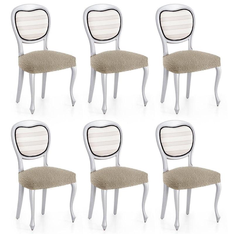 Eiffel Textile Funda De Silla Bielástica Pack 6 Unidades Modelo Roc Lino