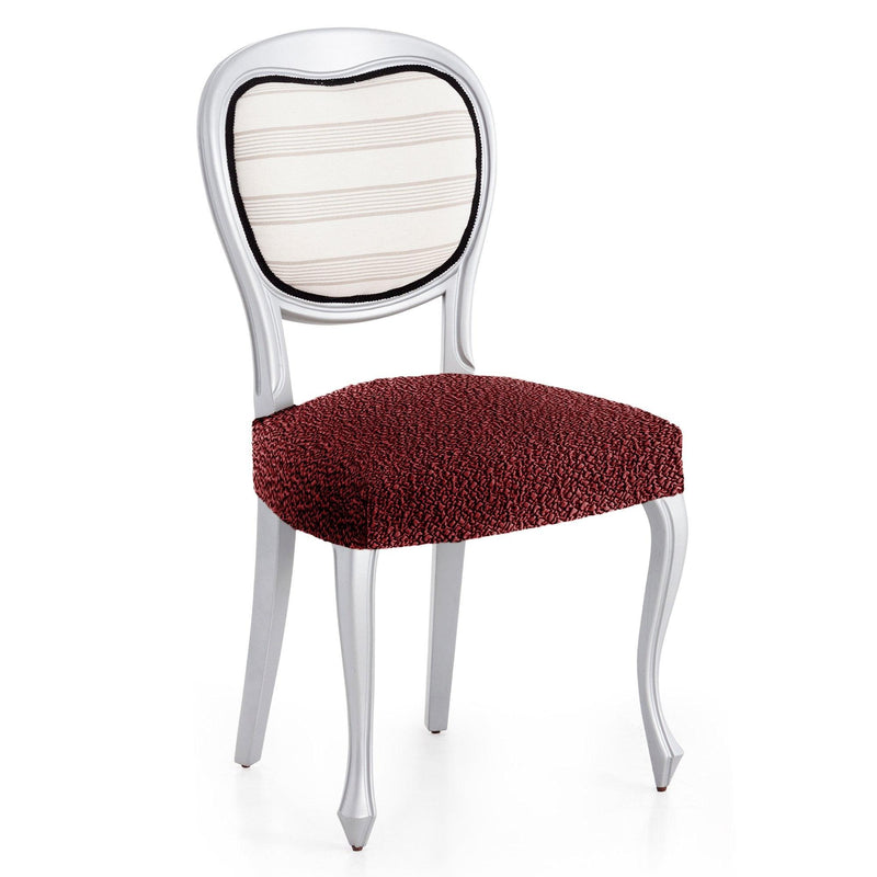 Eiffel textile Funda de Silla Bielástica Pack 6 Unidades Modelo Roc Granate