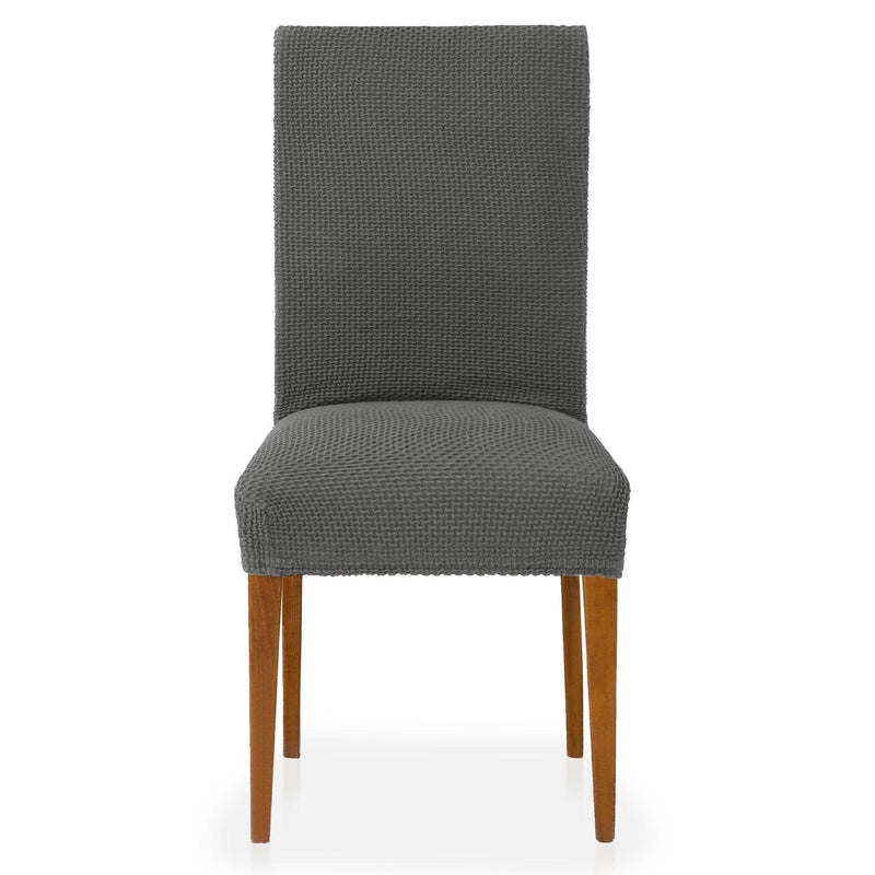 Eiffel textile Funda de Silla con Respaldo Bielástica Pack 2 Unidades Modelo Cora Gris