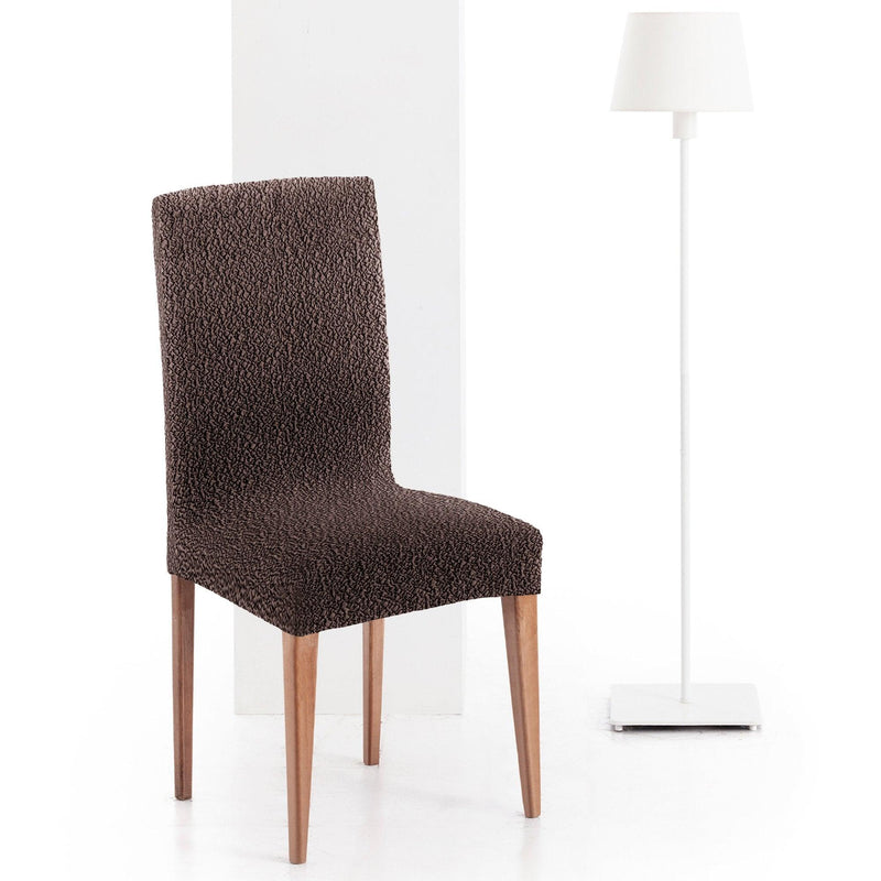 Eiffel Textile Funda De Silla Con Respaldo Bielástica Pack 2 Unidades Modelo Roc Marrón