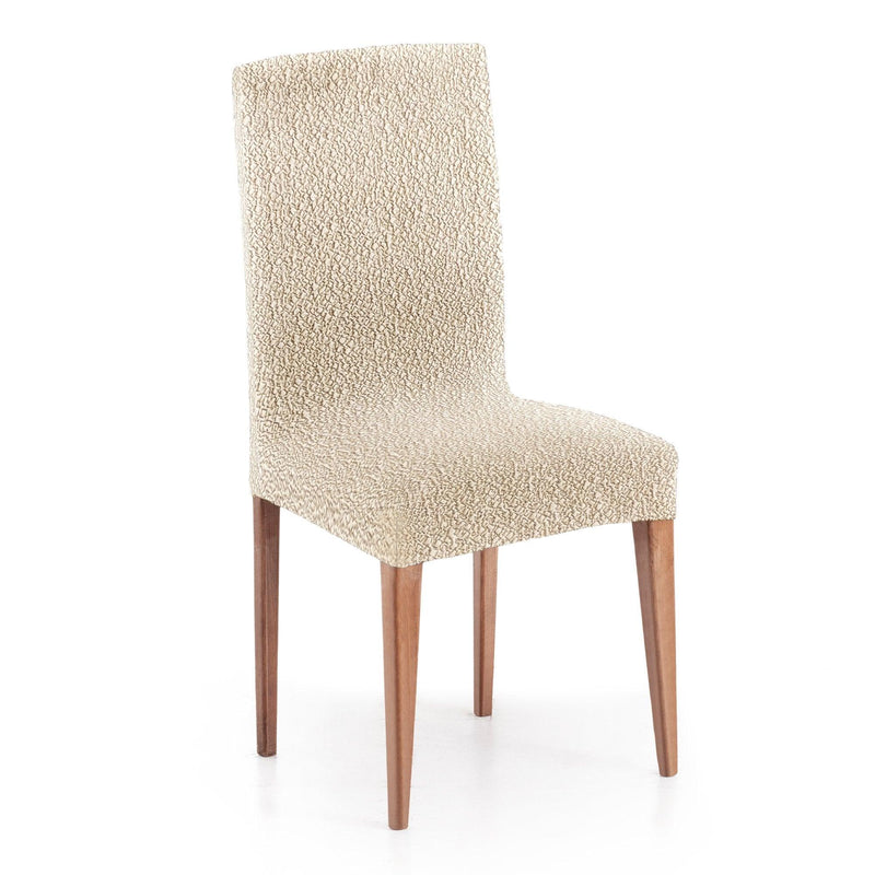 Eiffel textile Funda de Silla con respaldo Bielástica Pack 2 Unidades Modelo Roc Marfil