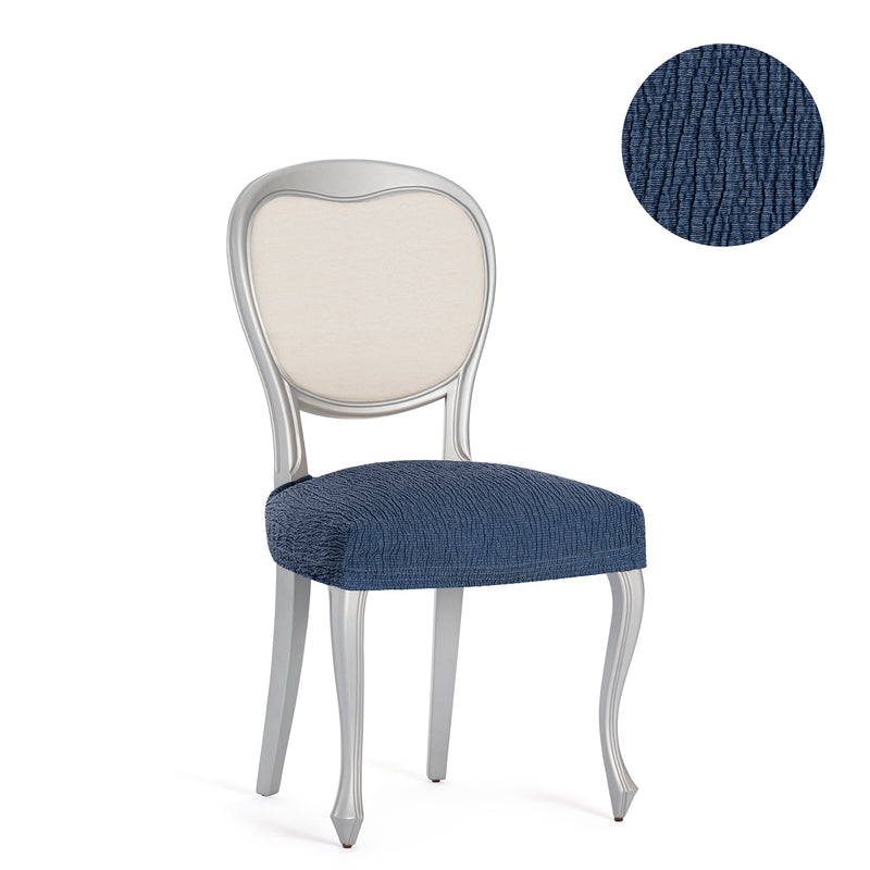 Eiffel Textile Funda De Silla Elástica Azul Pack 2 Unidades Modelo Troya (40-50 Cm)