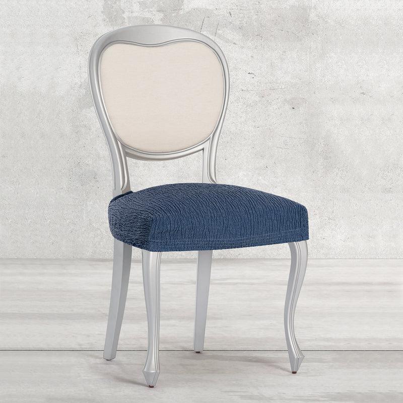 Eiffel Textile Funda De Silla Elástica Azul Pack 2 Unidades Modelo Troya (40-50 Cm)