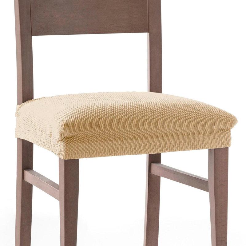 Eiffel Textile Funda De Silla Elástica Beige Pack 2 Unidades Modelo Rennes