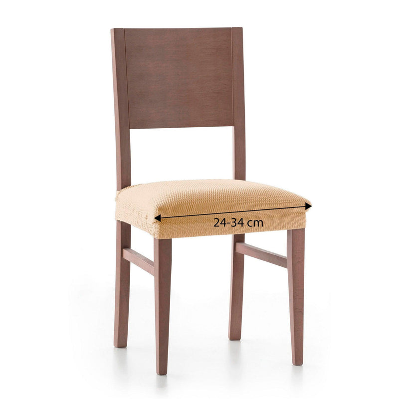 Eiffel Textile Funda De Silla Elástica Beige Pack 2 Unidades Modelo Rennes