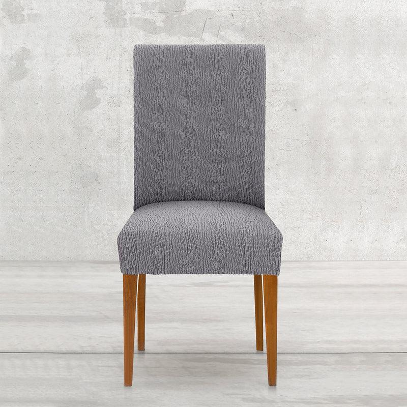 Eiffel Textile Funda De Silla Elástica Con Respaldo Gris Pack 2 Unidades Modelo Troya (40-50 Cm)
