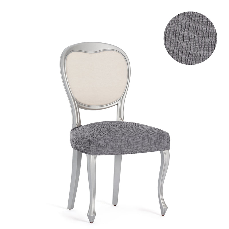 Eiffel Textile Funda De Silla Elástica Gris Pack 2 Unidades Modelo Troya (40-50 Cm)