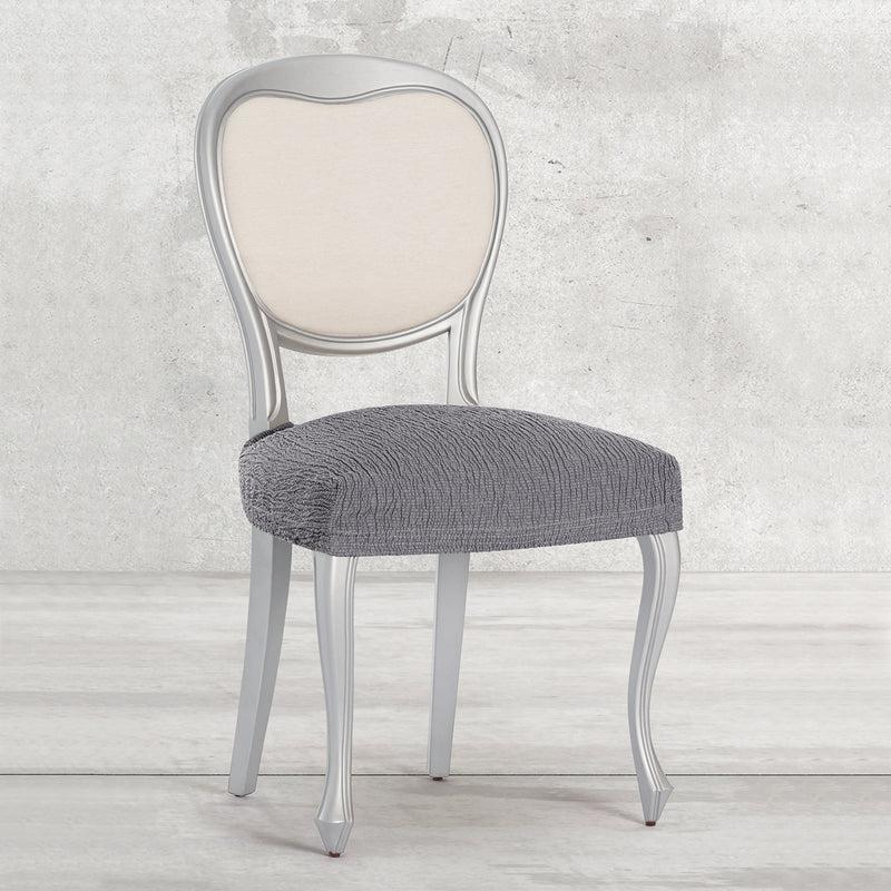 Eiffel Textile Funda De Silla Elástica Gris Pack 2 Unidades Modelo Troya (40-50 Cm)