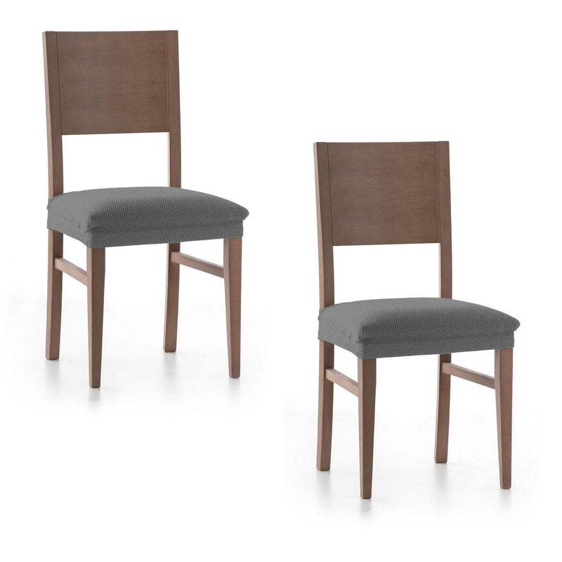 Eiffel Textile Funda De Silla Elástica Gris Pack 2 Unidades Modelo Rennes