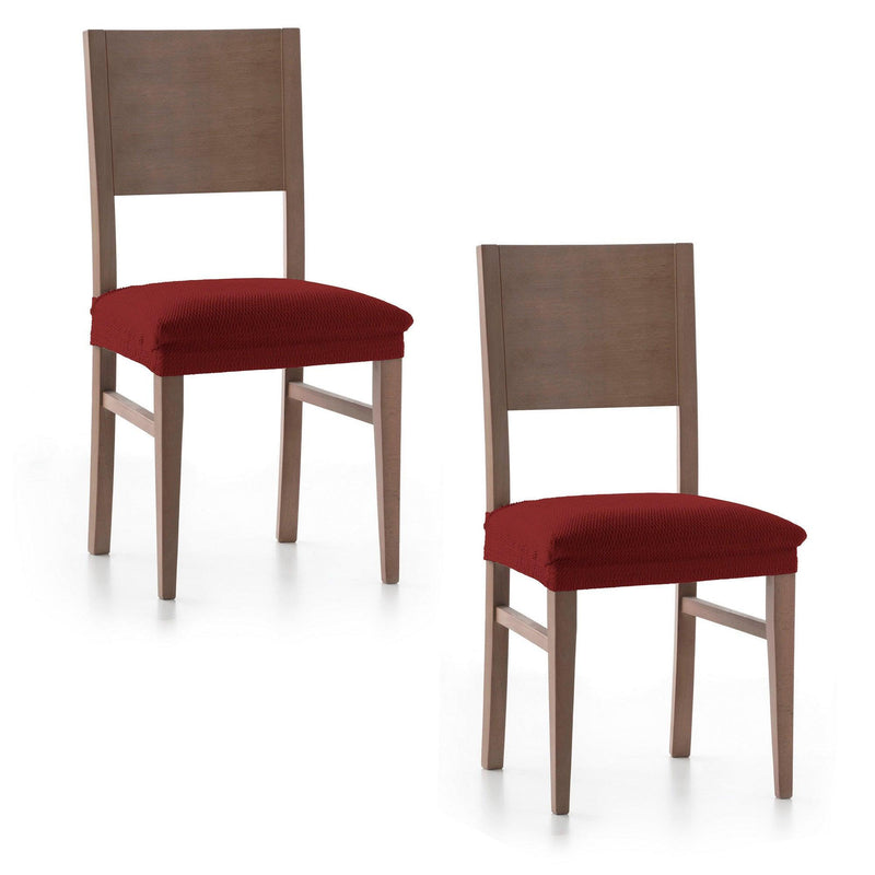 Eiffel Textile Funda De Silla Elástica Rojo Pack 2 Unidades Modelo Rennes