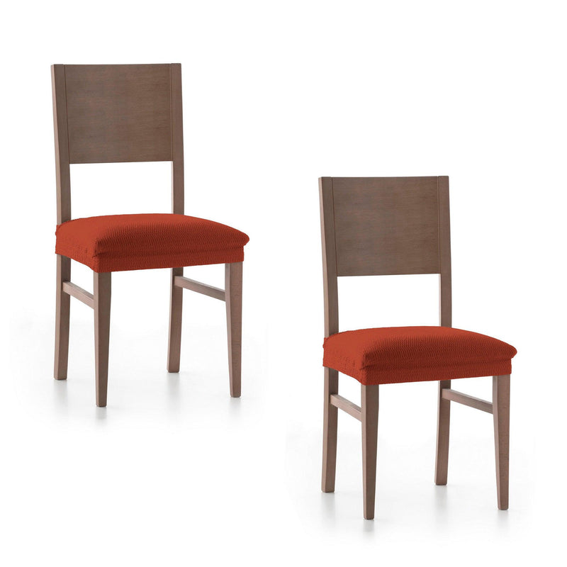 Eiffel Textile Funda De Silla Elástica Teja Pack 2 Unidades Modelo Rennes