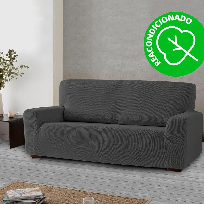 Eiffel textile Funda de Sofá Bielástica Mónaco 4 Plazas ( 230 - 270 cm ) Gris (REACONDICIONADO A+)