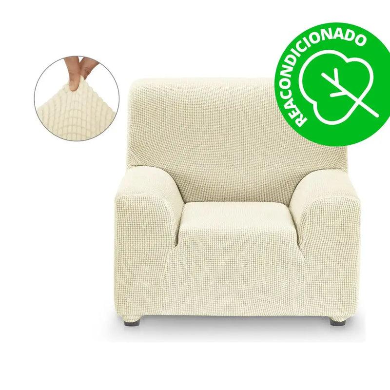 Eiffel textile Funda Sofá Bielástica Mónaco 1 Plaza Marfil (REACONDICIONADO A+)