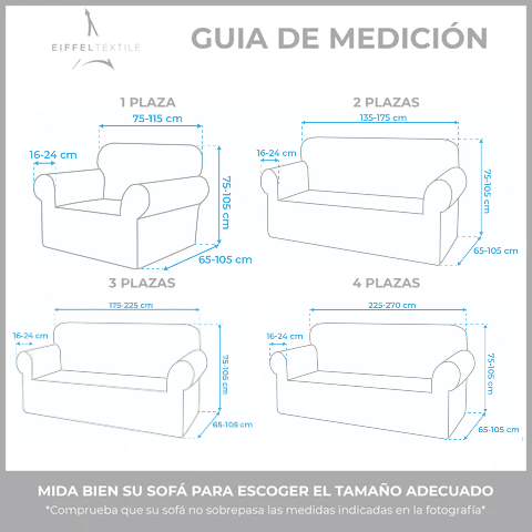 Eiffel Textile Funda Sofá Bielástica Velvet Terciopelo