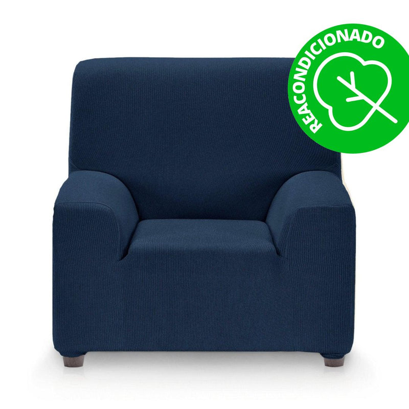 Eiffel textile Funda Sofá Elástica Rústica 1 Plaza ( 70 - 110 cm ) (REACONDICIONADO A+) Azul