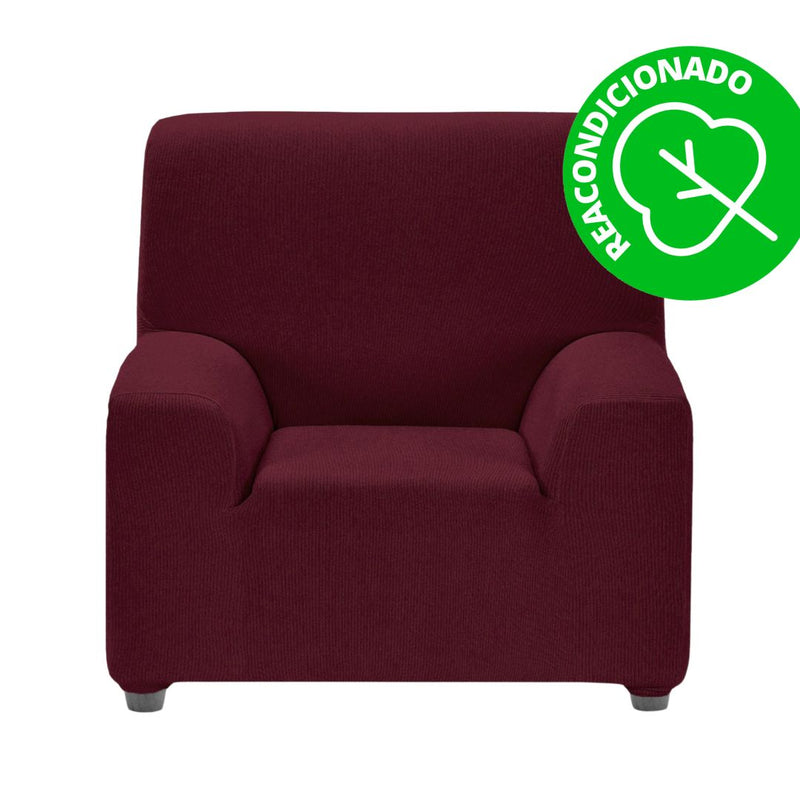 Eiffel textile Funda Sofá Elástica Rústica 1 Plaza ( 70 - 110 cm ) (REACONDICIONADO A+) Rojo