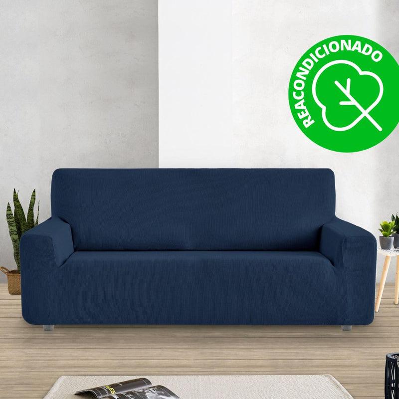 Eiffel textile Funda Sofá Elástica Rústica 2 Plazas ( 130 - 180 cm ) (REACONDICIONADO A+) Azul