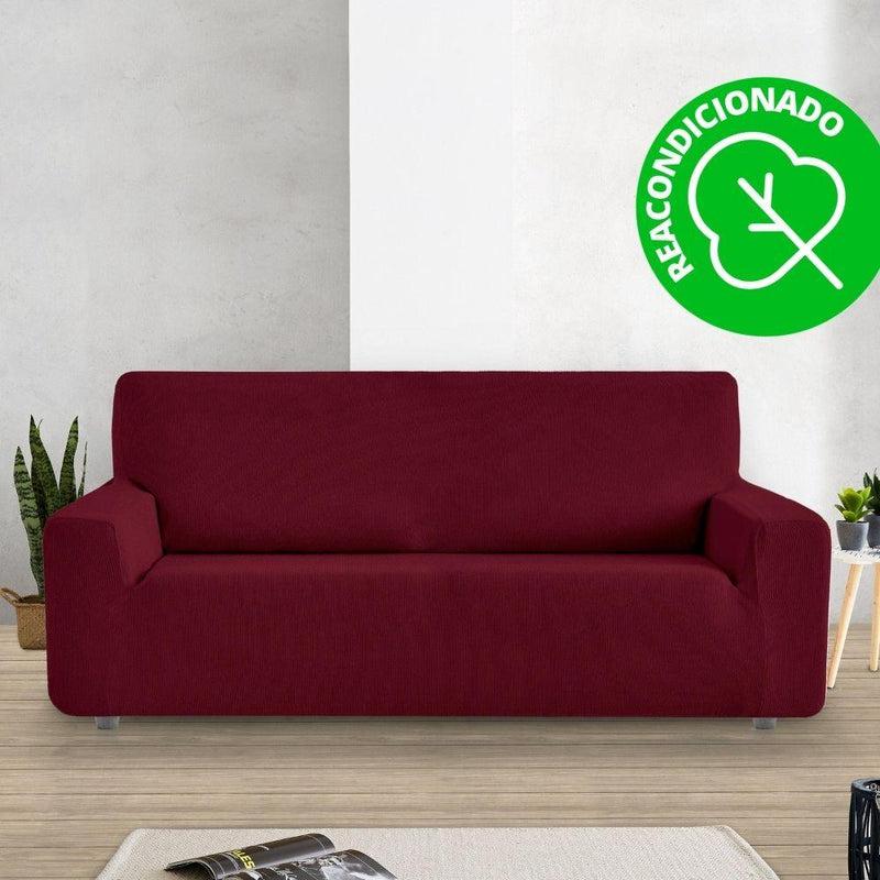 Eiffel textile Funda Sofá Elástica Rústica 2 Plazas ( 130 - 180 cm ) (REACONDICIONADO A+) Rojo