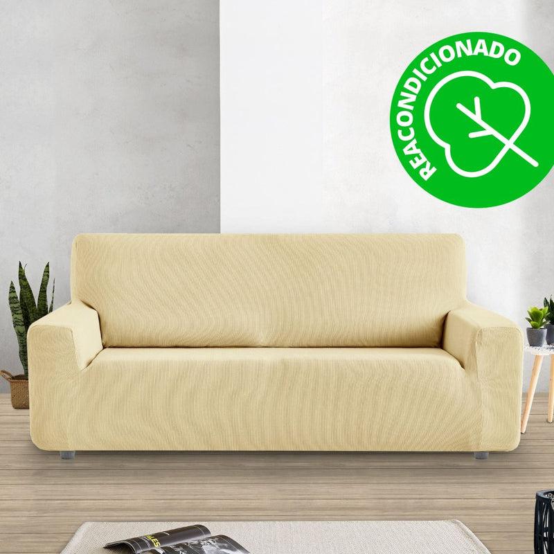 Eiffel textile Funda Sofá Elástica Rústica 3 Plazas ( 180 - 240 cm ) (REACONDICIONADO A+) Beige