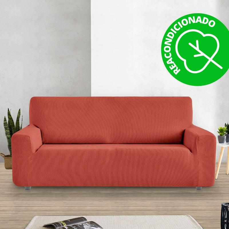 Eiffel textile Funda Sofá Elástica Rústica 3 Plazas ( 180 - 240 cm ) (REACONDICIONADO A+) Naranja