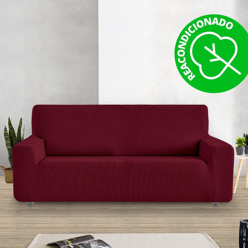 Eiffel textile Funda Sofá Elástica Rústica 3 Plazas ( 180 - 240 cm ) (REACONDICIONADO A+) Rojo