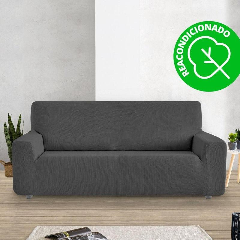 Eiffel textile Funda Sofá Elástica Rústica 4 Plazas ( 230 - 270 cm ) (REACONDICIONADO A+) Gris