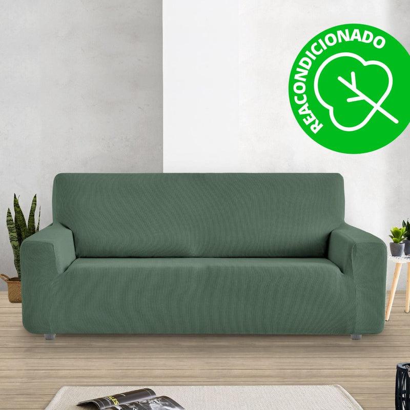 Eiffel textile Funda Sofá Elástica Rústica 4 Plazas ( 230 - 270 cm ) (REACONDICIONADO A+) Verde