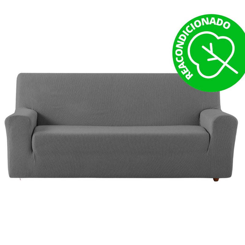 Eiffel textile Funda Sofá Elástica Ulises 4 Plazas Gris (REACONDICIONADO A+)