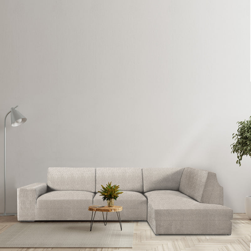 Eiffel textile Funda Sofá para Chaise Longue con Respaldo/Rinconera Bielástica Roc