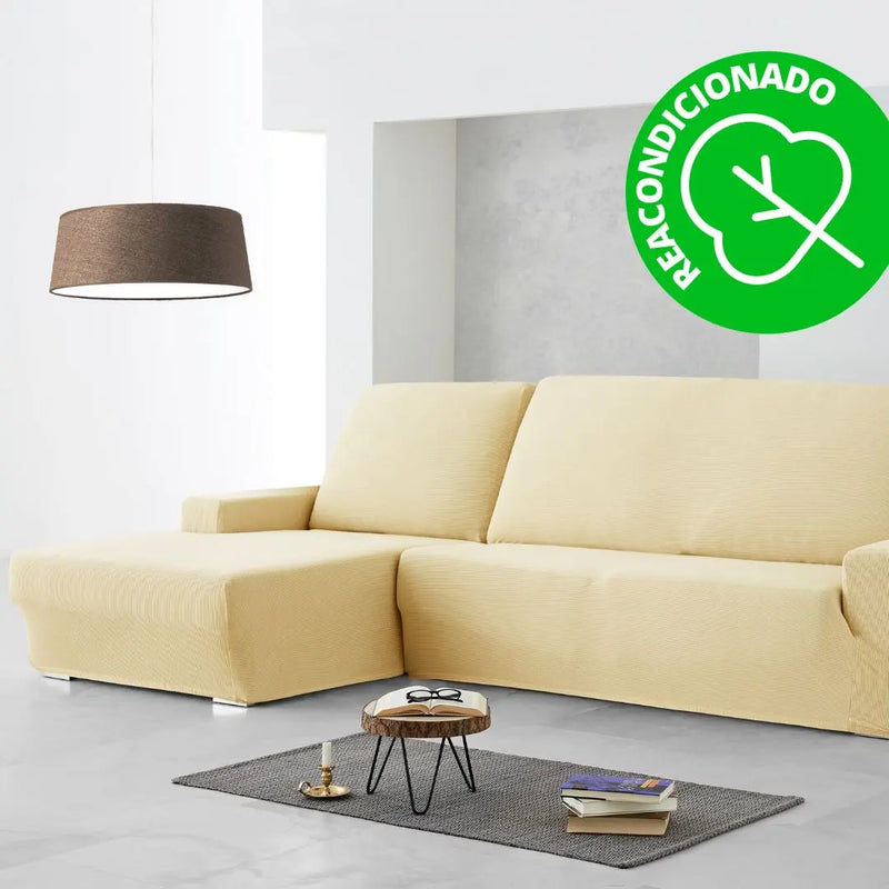 Eiffel textile Funda Sofá para Chaise Longue Elástica Izquierda Milan Beige (REACONDICIONADO A+)