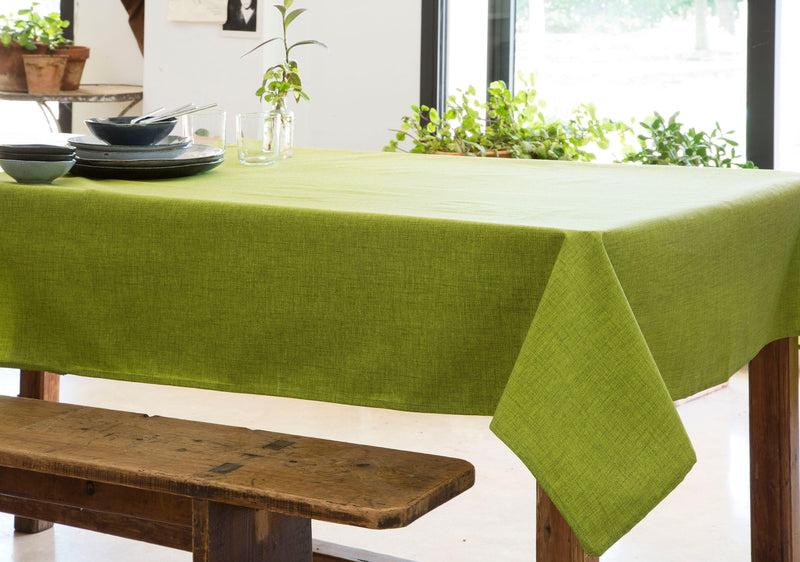 Eiffel textile Fundeco Mantel Modelo Almera Pistacho