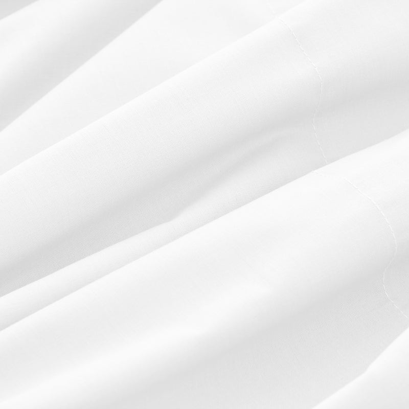 Eiffel Textile Juego De Sabanas Liso Blanco 100% Algodón