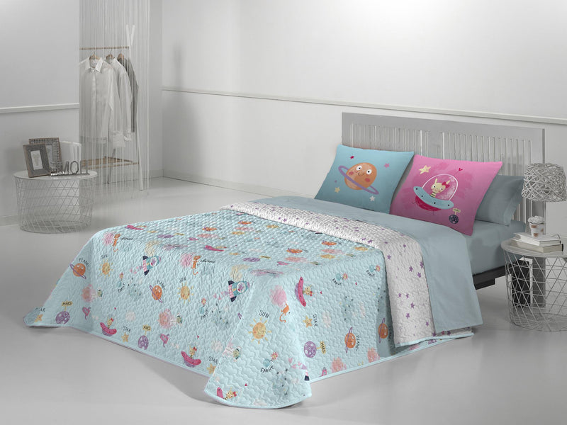 Eiffel Textile JVR Colcha Bouti Estampada Modelo Planet