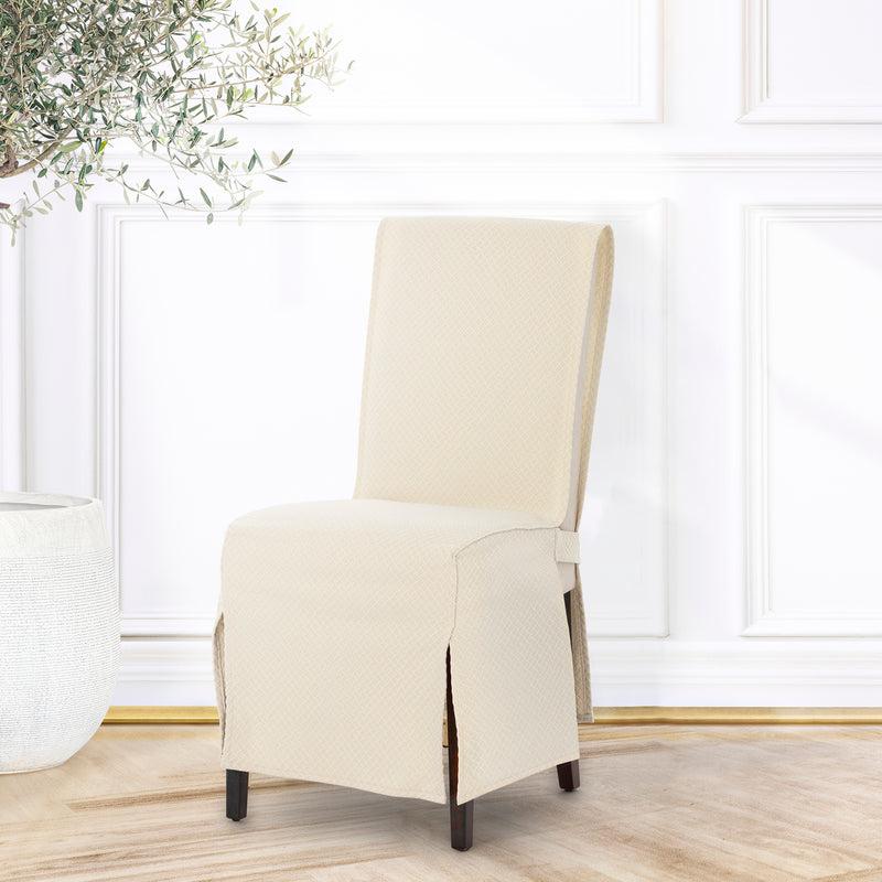 Eiffel textile Pack 2 Unidades Funda de Silla Universal Jacquard Respaldo Lazo Modelo Francesca