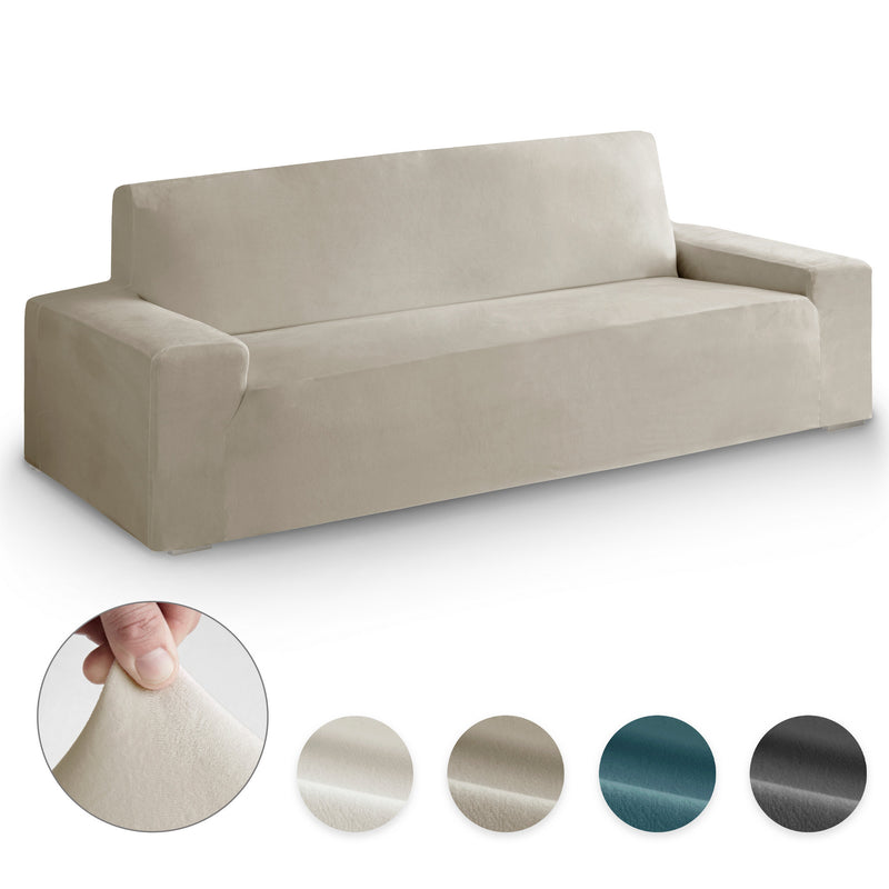 Eiffel Textile Pack Básico Viste Y Decora Tu Sofá - Funda Velvet + Plaid Mulitusos Nido Abeja